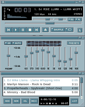 Simply Clean skin for Winamp 2.9 by brsly@yahoo.com