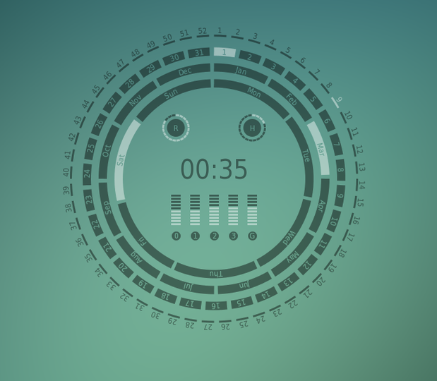 Conky Calendar Extra