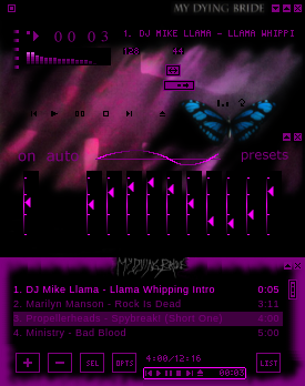 My Dying Bride: Like Gods Of The Sun WinAmp skin