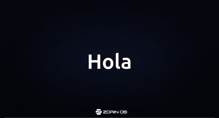 Hello World Zorin OS