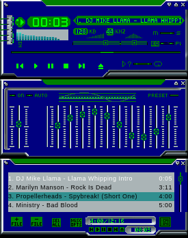 Blue and Green