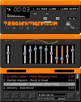 this winamp skin was created for use with winamp version 2.X