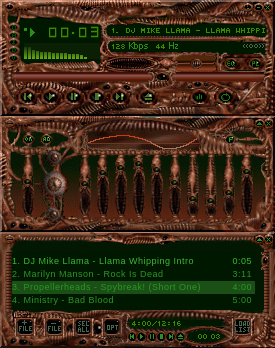 Alternate WinAmp Skin by