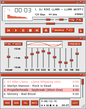Simply Clean skin for Winamp 2.9 by brsly@yahoo.com