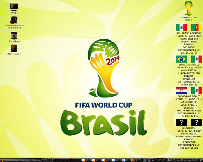 Mexico's matches on Brasil 2014