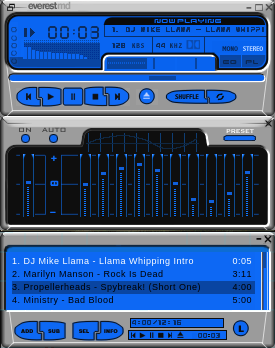 I liked this skin so much that i adapted it for winamp 2.03.