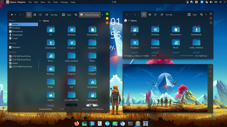 NoMansSky theme plasma