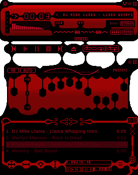 Black Red Dripping