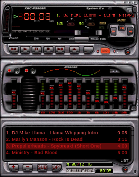 2.01 Updated for Winamp 2.01: Now with ALL the skinnable cursors!