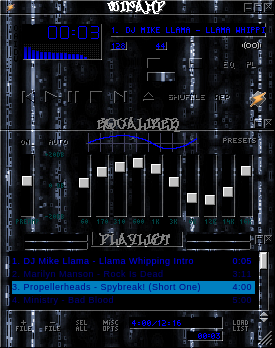 Blue Matrix Style