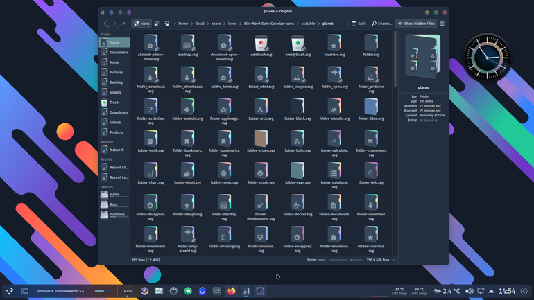 Slot Nord Dark Colorize Icons