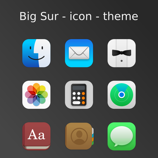 BigSur icon theme