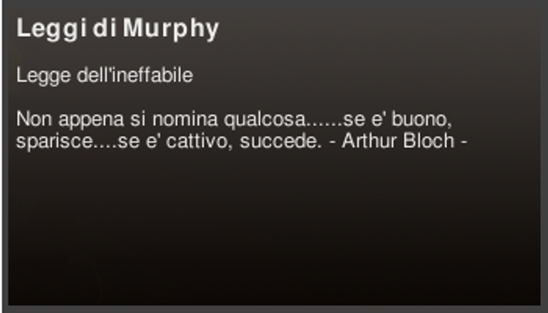 Leggi di Murphy
