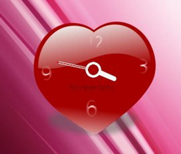 heart-clock for clock screenlets