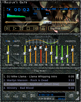 Baldurs' Gate WinAmp skin  by: HTeVa01