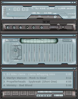 "MERCI Ef THILDE3" skin for Winamp 2.x