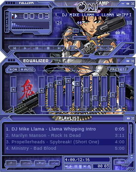 ONI WinAMP 2.x skin