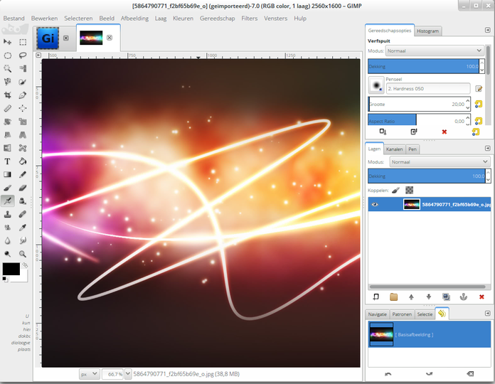 GIMP toolbox like Photoshop