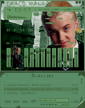 Draco Malfoy - A Winamp Skin