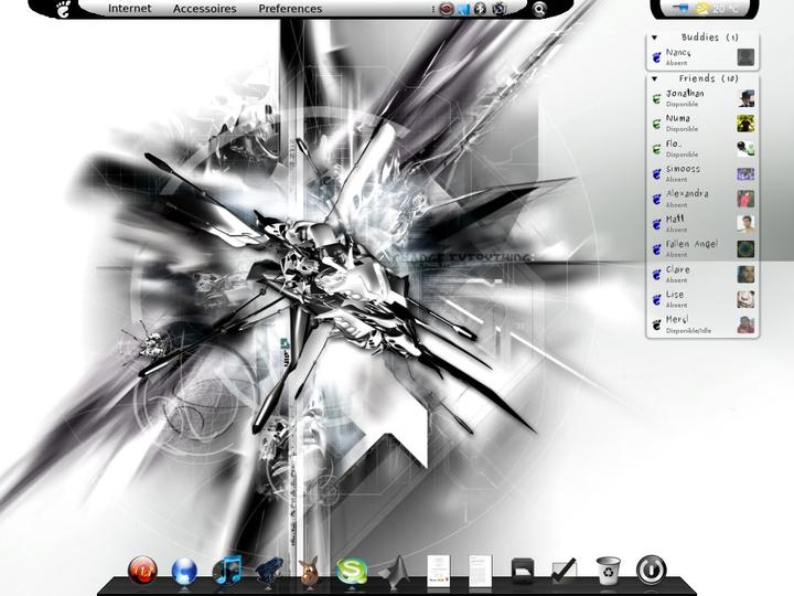 Pidgin screenlet Theme - Clear Gnome
