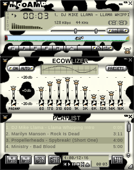 MooAMP - skin for Winamp 2.0+