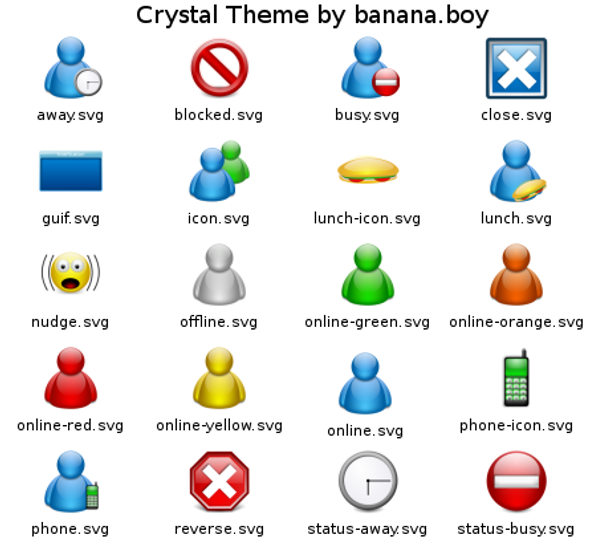 Crystal Theme for emesene